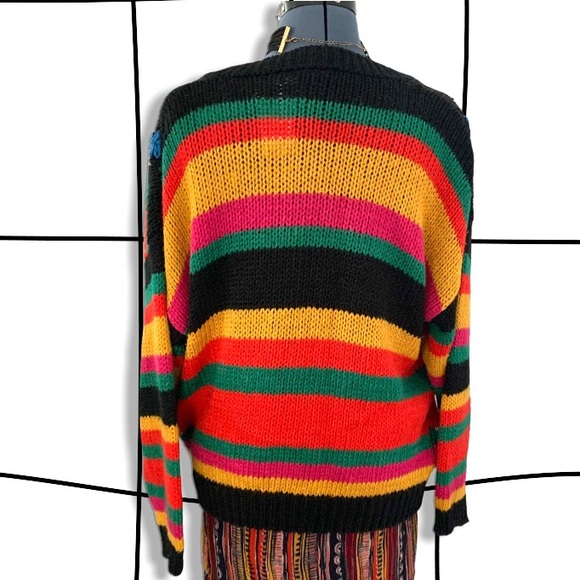 Vintage sunset stripe cardigan - Picture 2 of 4